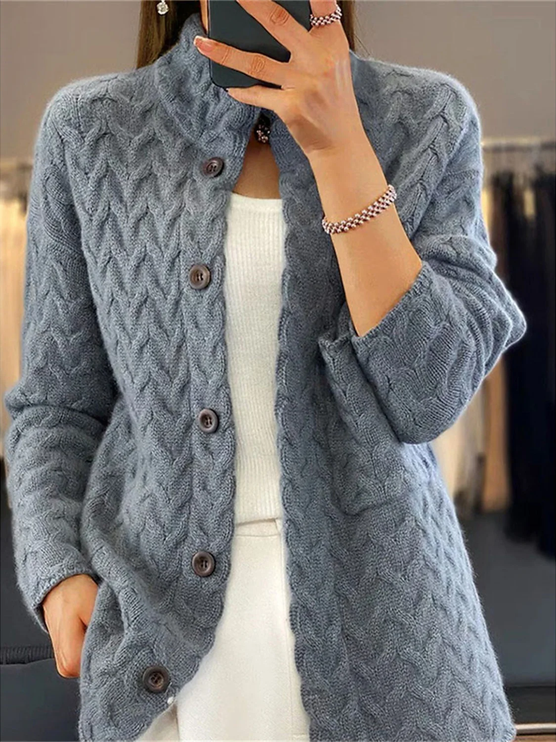 Gilet Tricoté Chic pour Femme Lydia