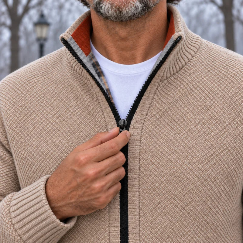 Gilet zippé en maille doublé polaire - Nordic