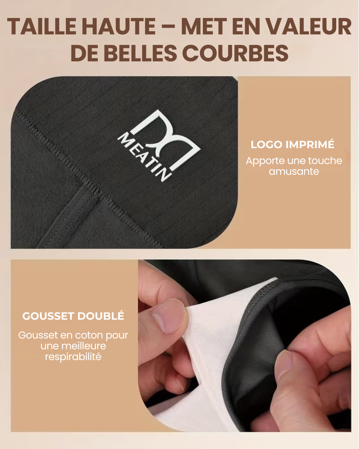 Culottes Gainantes Taille Haute Antibactériennes