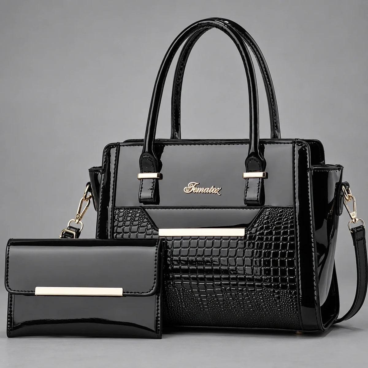Finesse | Ensemble de sacs à main 2 pièces pour femme – Cabas & portefeuille