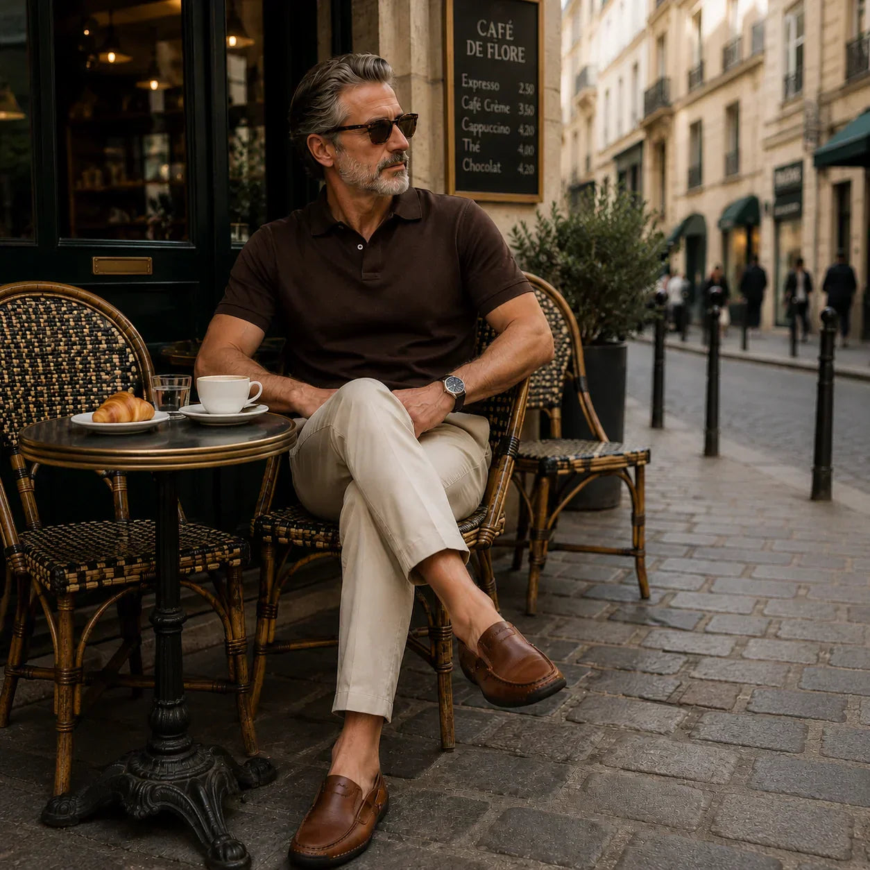 Mocassins à enfiler en cuir pour homme – SoftStep