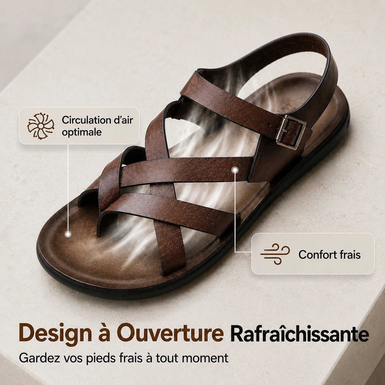 Roman | Sandales homme – Légères, Confortables & Parfaites pour l'Été