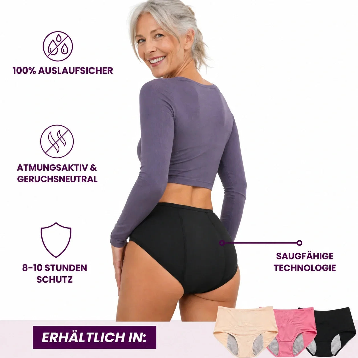 VitalDry | Sous-vêtements anti-fuites | Lot de 5