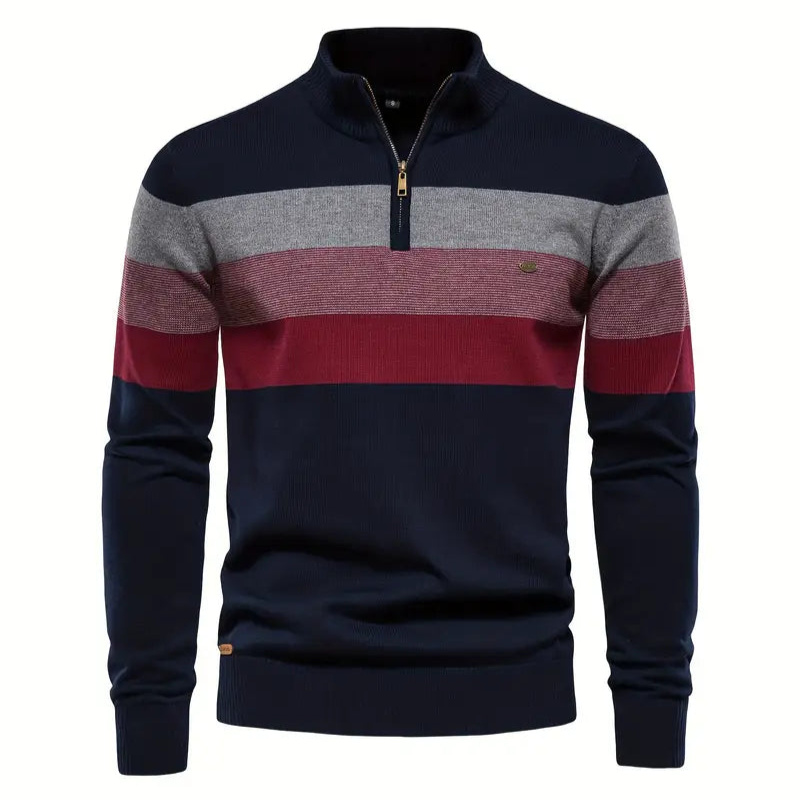 Refined Herren-Pullover mit Reißverschluss - Valentin