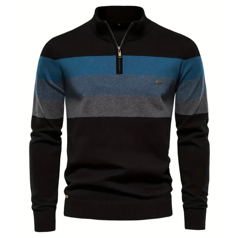 Refined Herren-Pullover mit Reißverschluss - Valentin