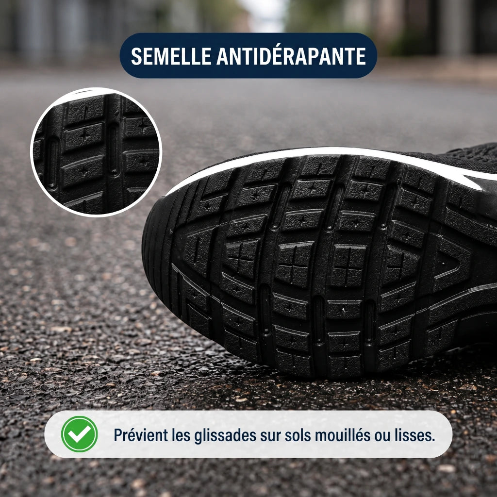 OrthoWalk™ – Chaussures de travail 12 h pour soulager les douleurs aux pieds, genoux & dos