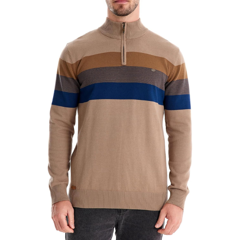 Refined Herren-Pullover mit Reißverschluss - Valentin