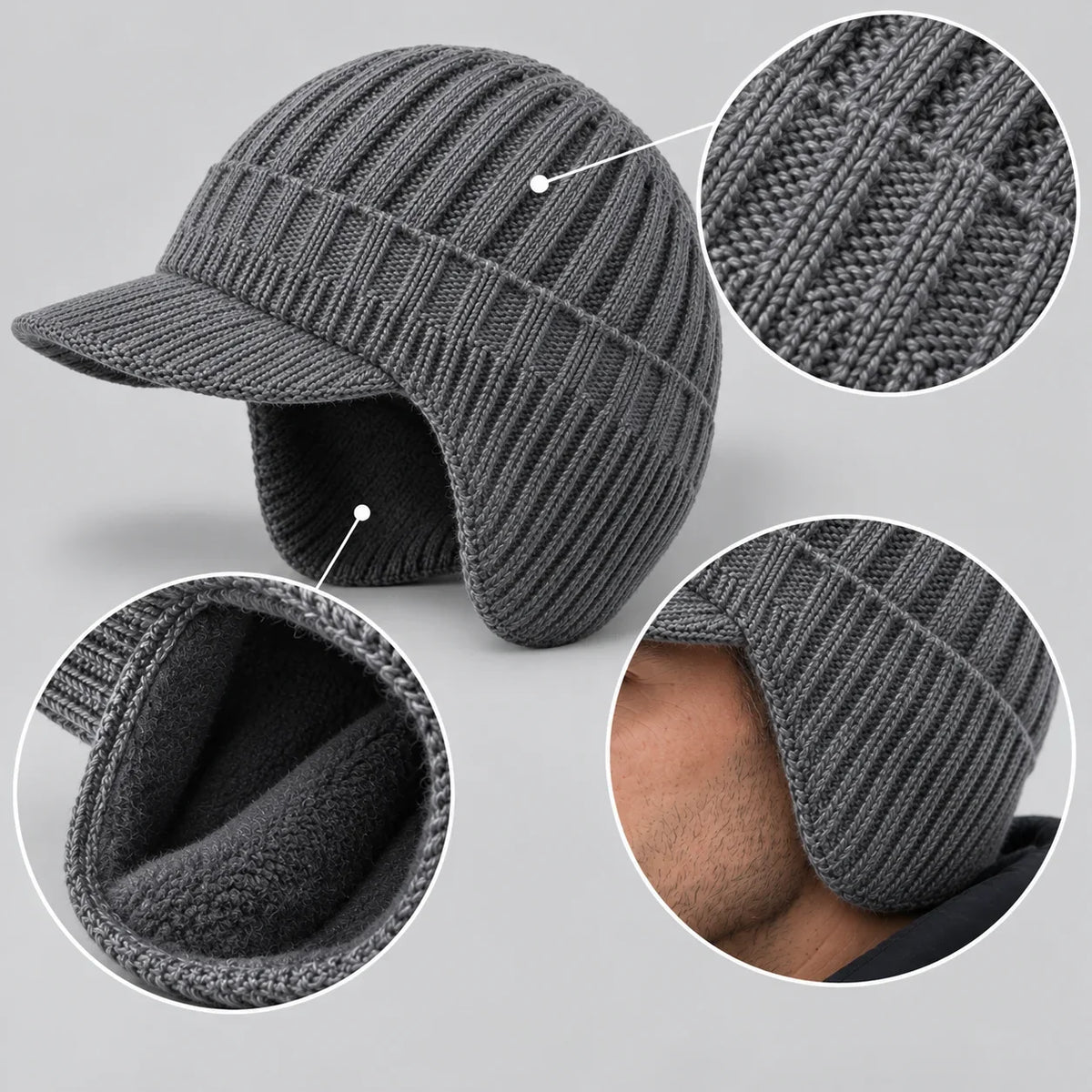 Alven™ – Casquette d'hiver en tricot
