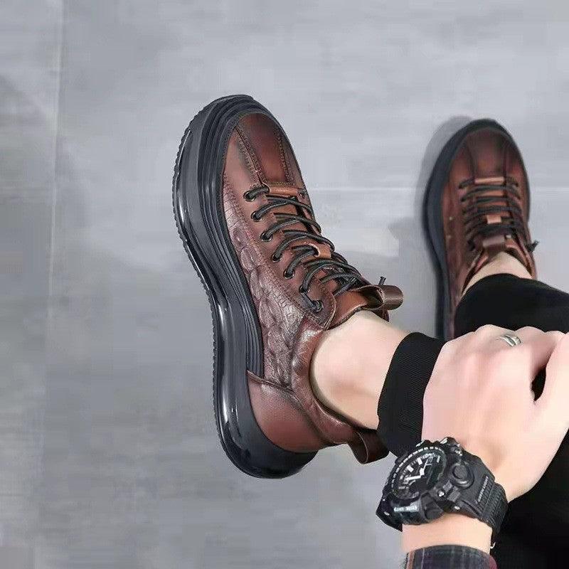 Chaussure en Cuir Élégant - Croco