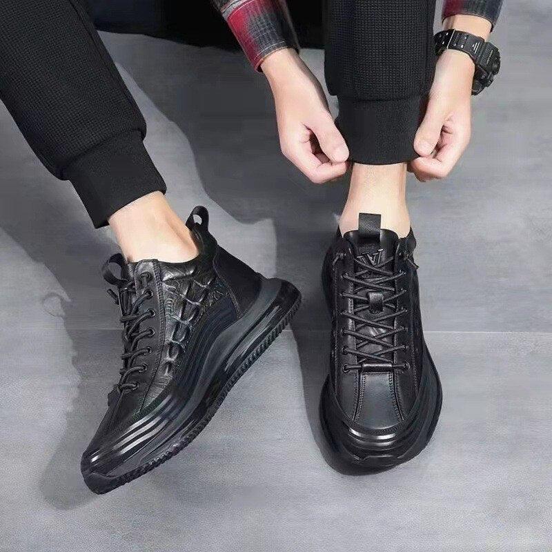 Chaussure en Cuir Élégant - Croco