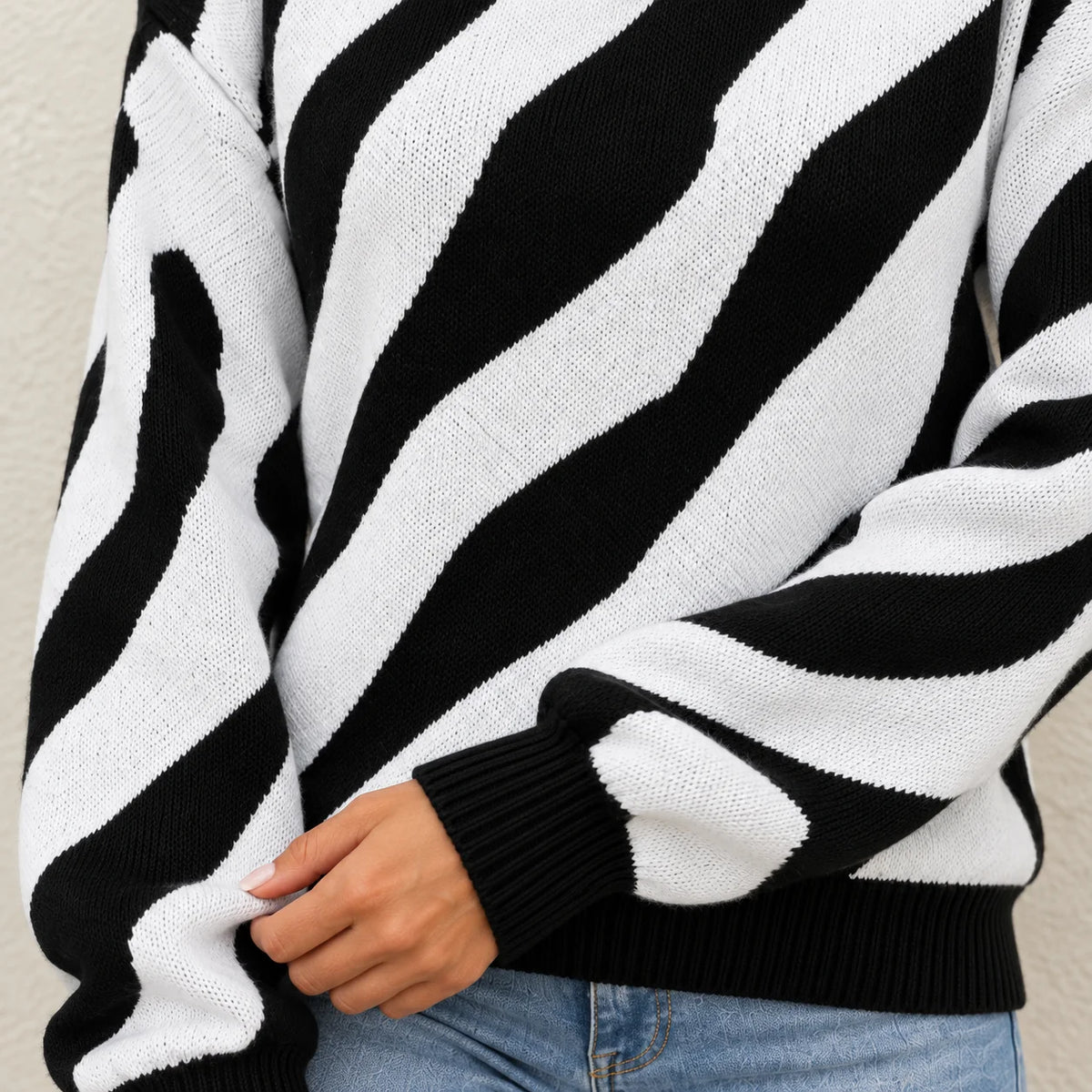 Pull Abstrait Chic pour Femme Camille