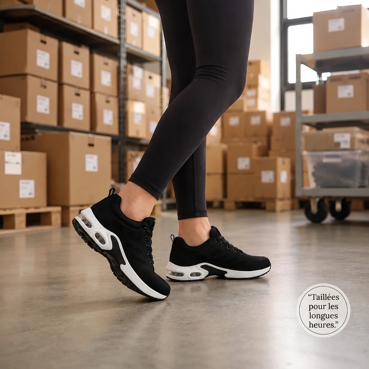 OrthoWalk™ – Chaussures de travail 12 h pour soulager les douleurs aux pieds, genoux & dos