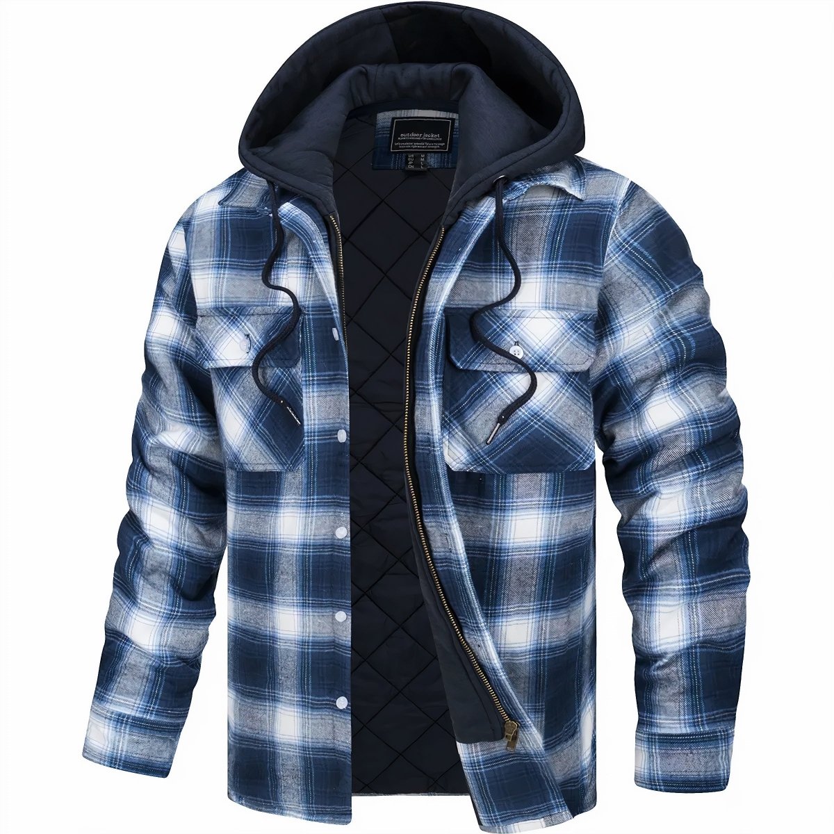 Veste à Capuche en Flanelle pour Homme Logan