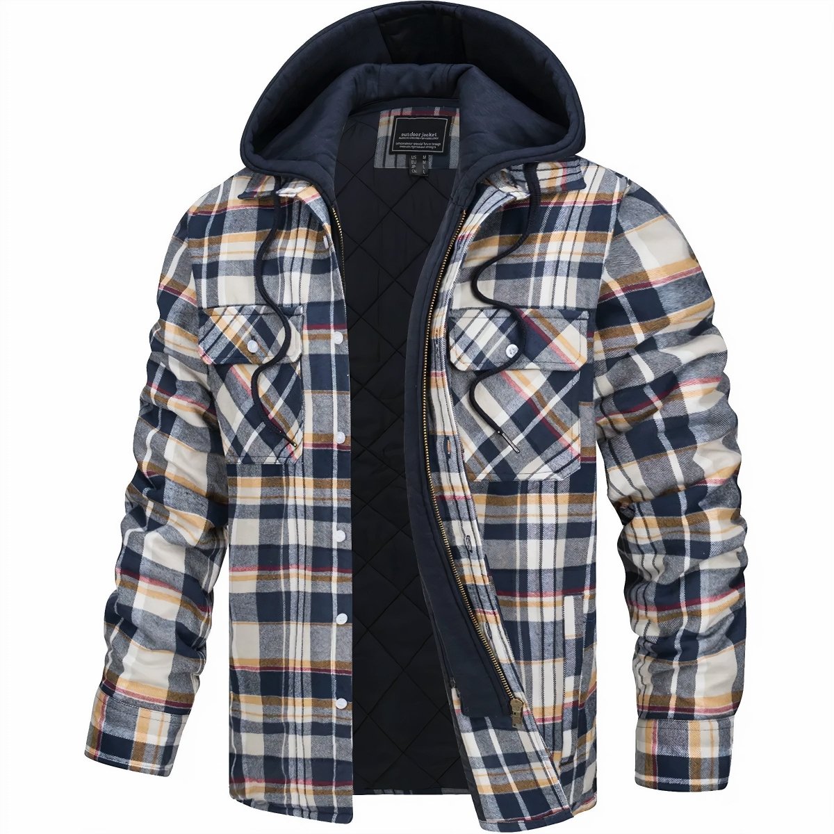 Veste à Capuche en Flanelle pour Homme Logan