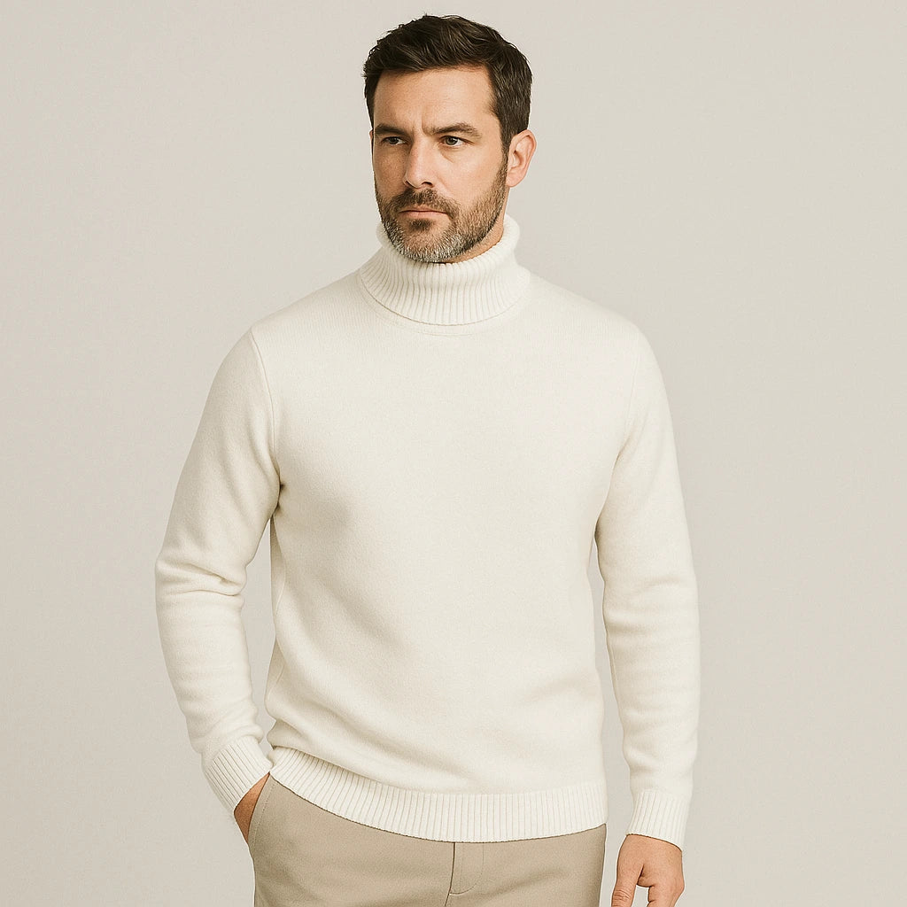 Rollkragenpullover aus Kaschmir für Herren – Laurent