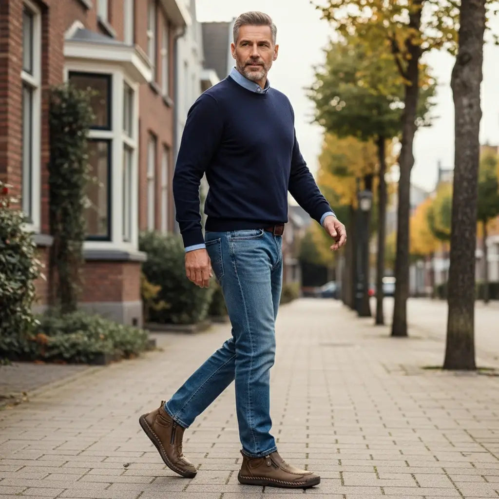 Davos | Bottes en Cuir Fabriquées à la Main – Confort & Durabilité