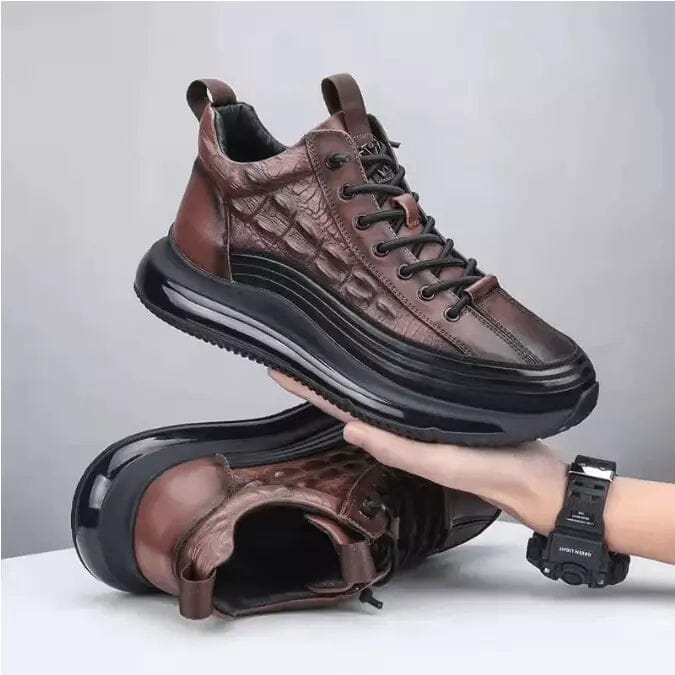 Chaussure en Cuir Élégant - Croco