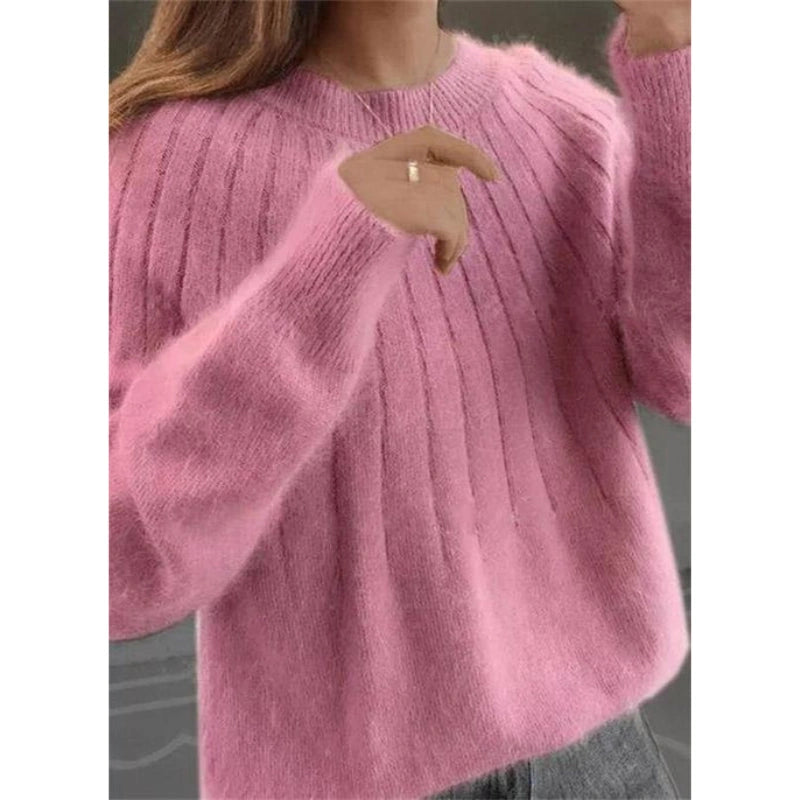 Pull Tricoté pour Femme Rose