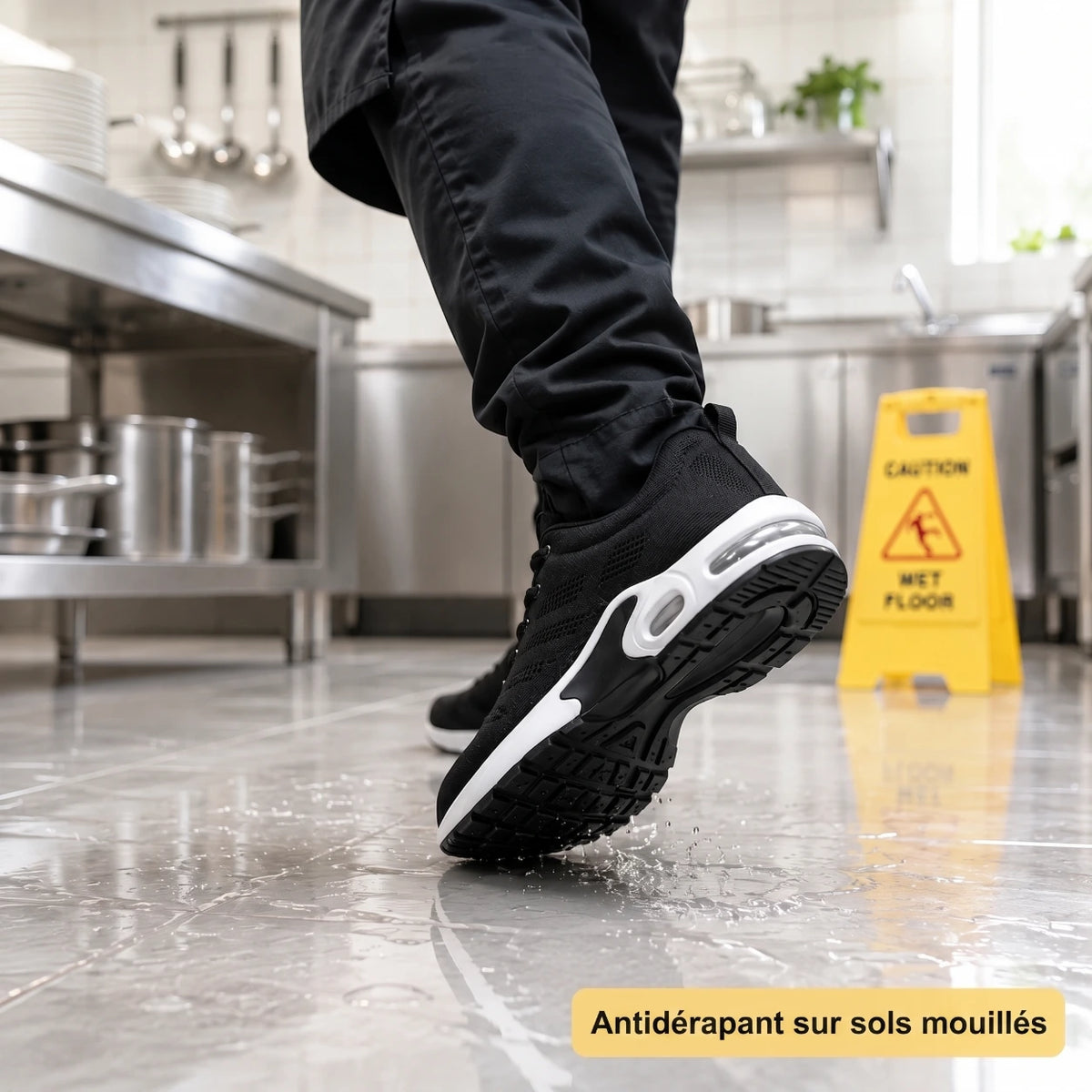 OrthoWalk™ – Chaussures de travail 12 h pour soulager les douleurs aux pieds, genoux & dos