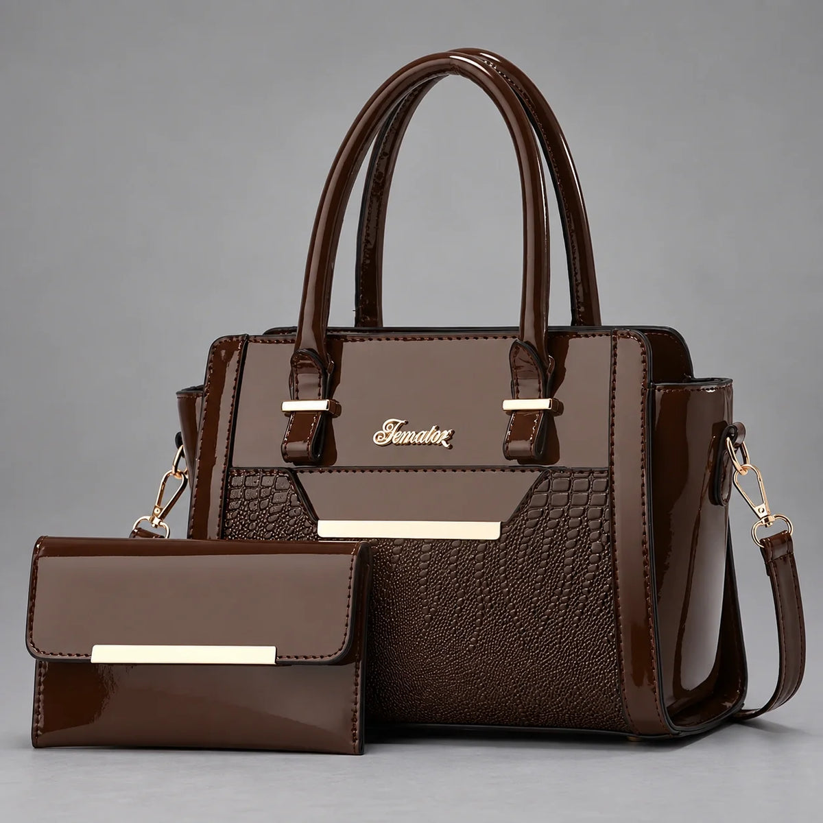 Finesse | Ensemble de sacs à main 2 pièces pour femme – Cabas & portefeuille