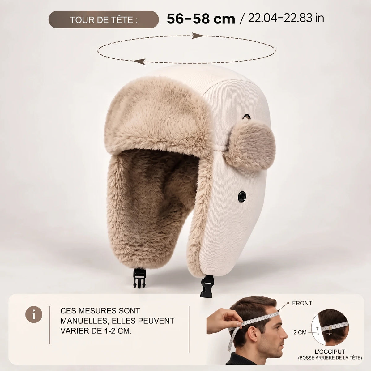 Nordvik™ – Chapeau d'hiver en fausse fourrure
