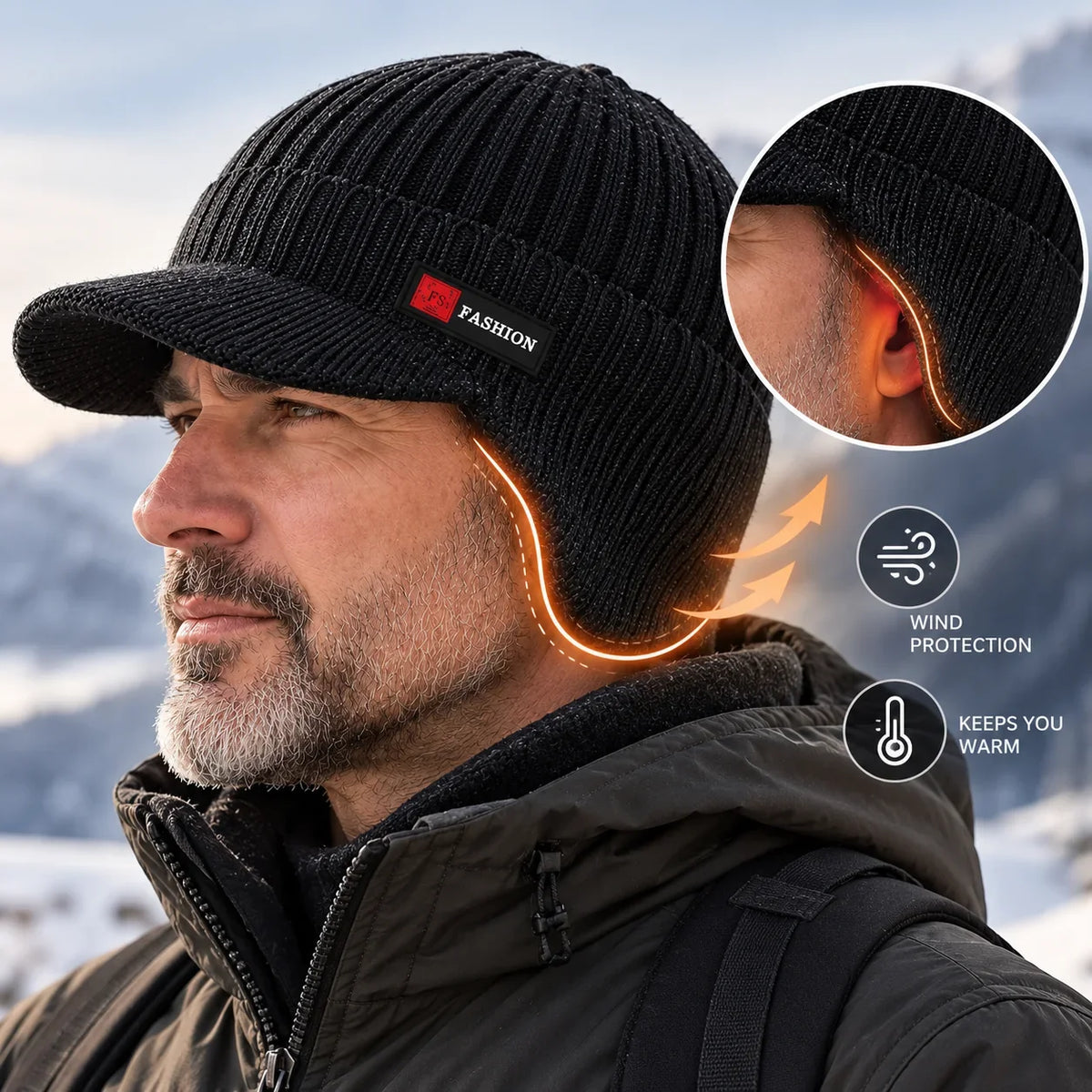 Bergen™ – Casquette d'hiver en tricot