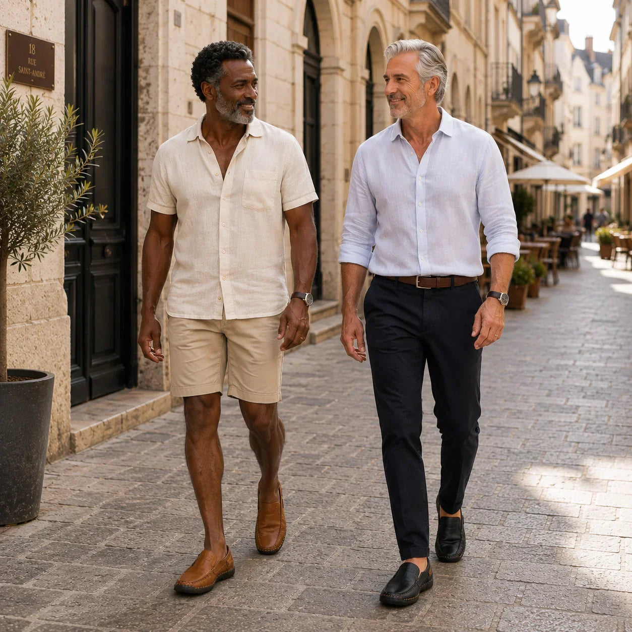 Mocassins à enfiler en cuir pour homme – SoftStep
