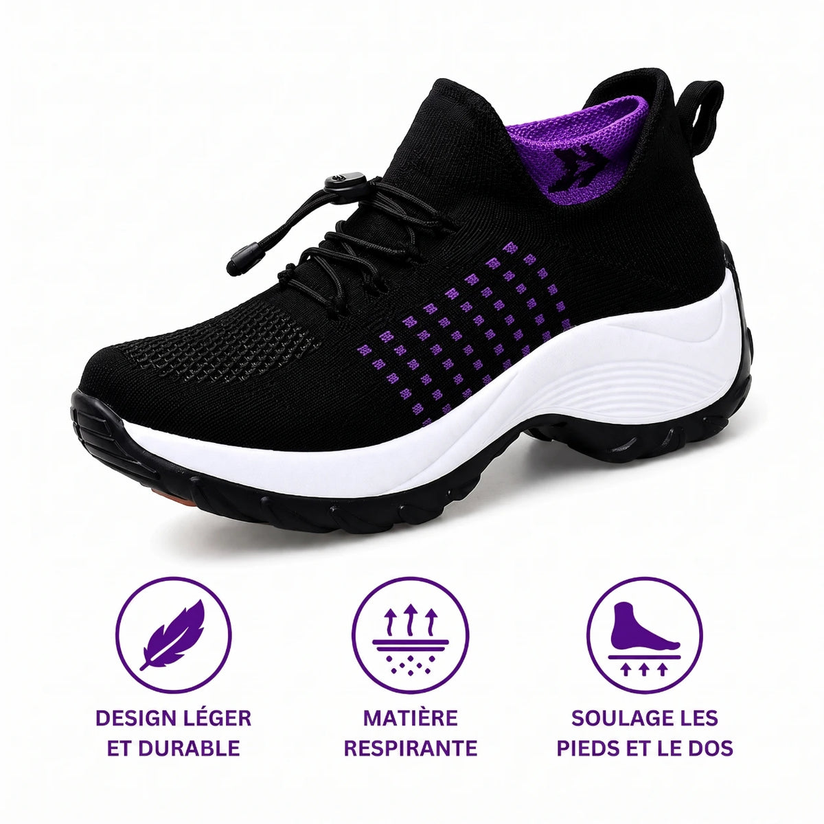 OrthoShift™ – Chaussures de travail 12 h pour soulager les douleurs aux pieds, genoux & dos