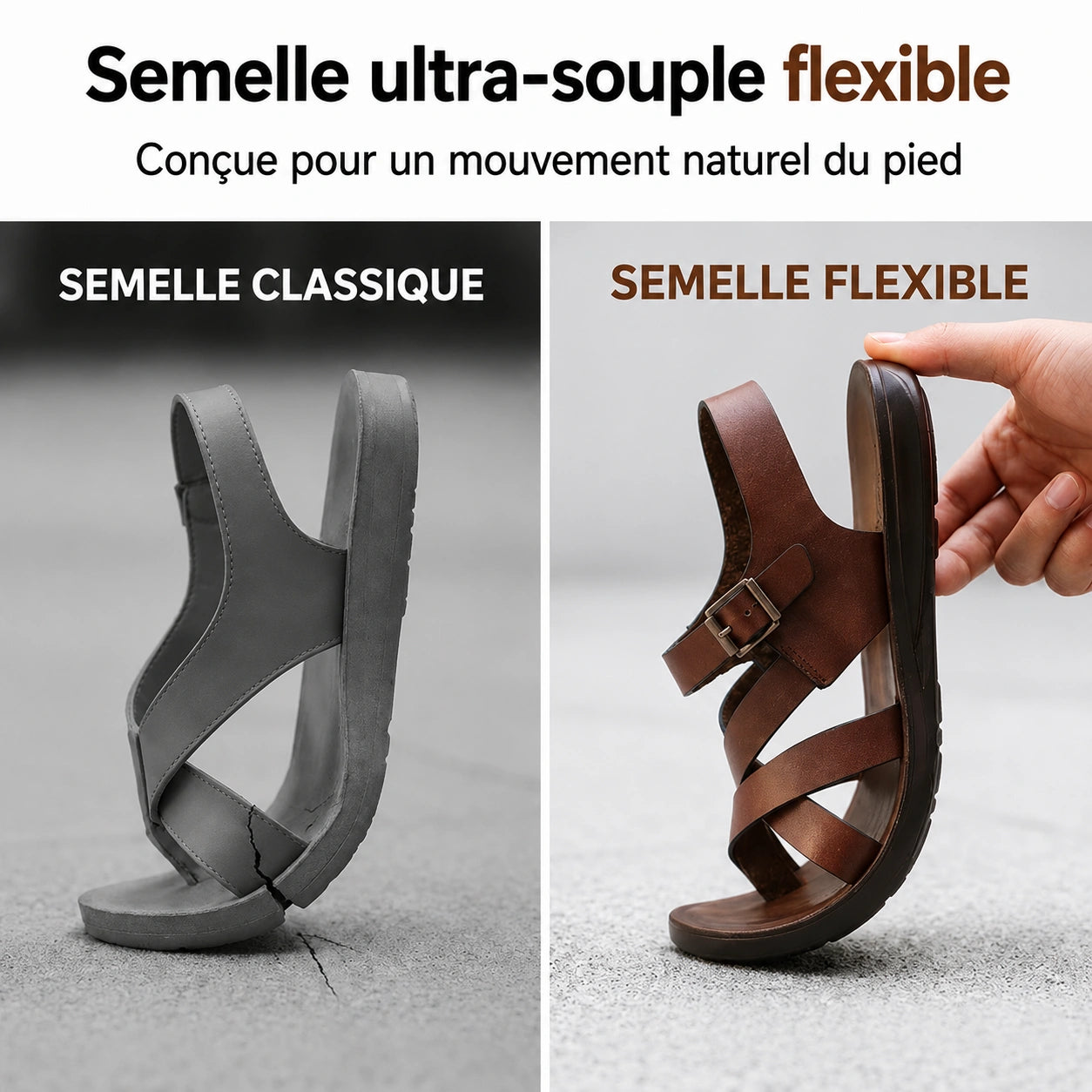 Roman | Sandales homme – Légères, Confortables & Parfaites pour l'Été