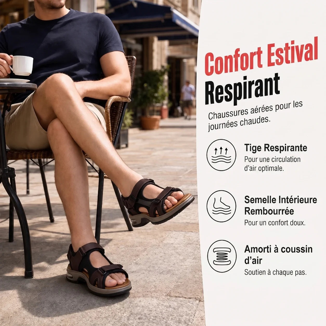 Sandales de sport pour hommes – Air Cushion