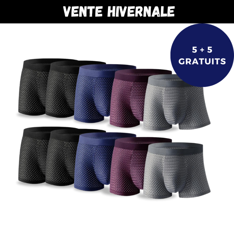 RYO® | Kit de 10 Boxers en Fibre de Bambou