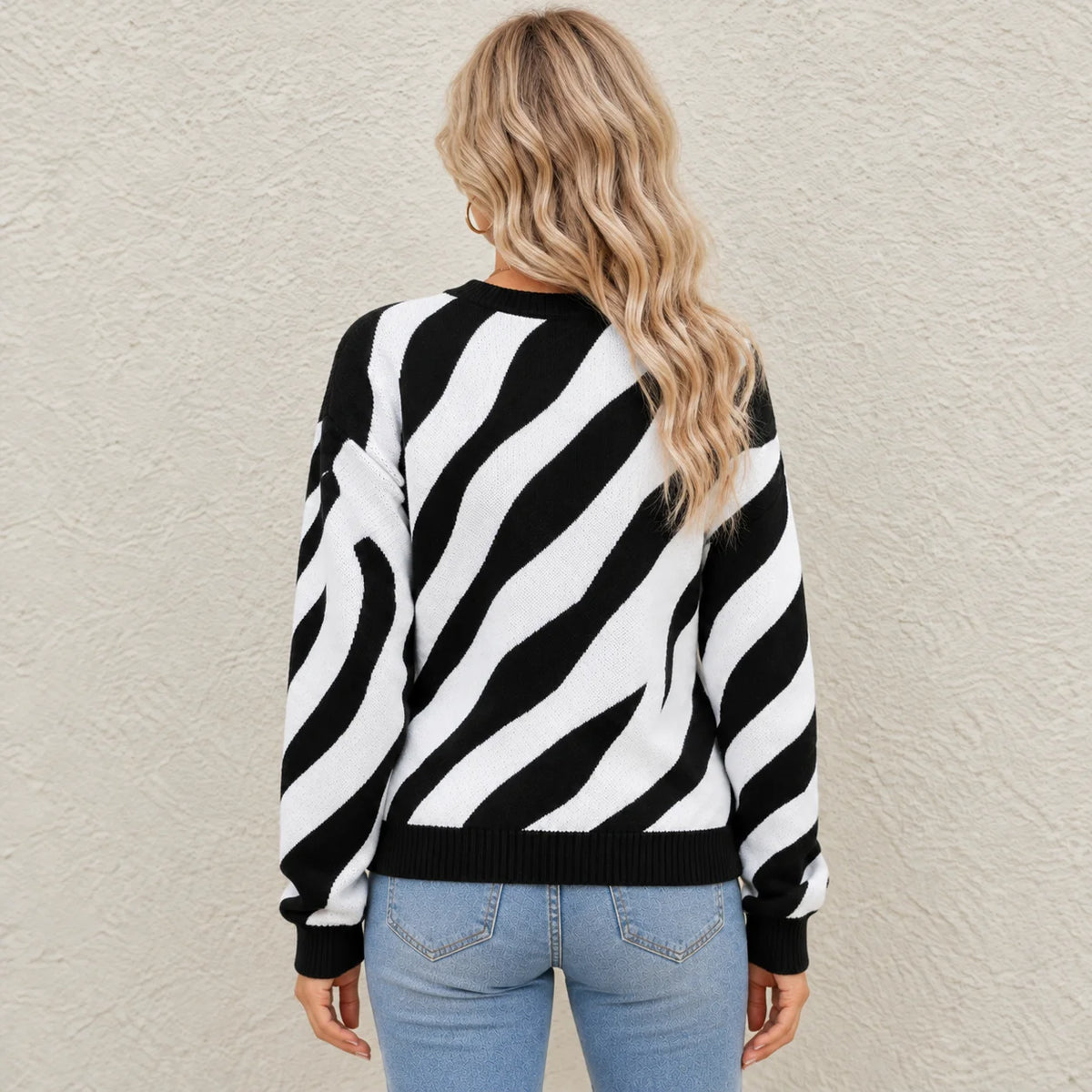 Pull Abstrait Chic pour Femme Camille