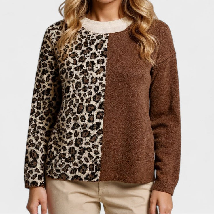 Pull Léopard Chic pour Femme Isabella